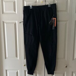 Motion Pro performance mens XL black joggers quick dry  stretch running hiking